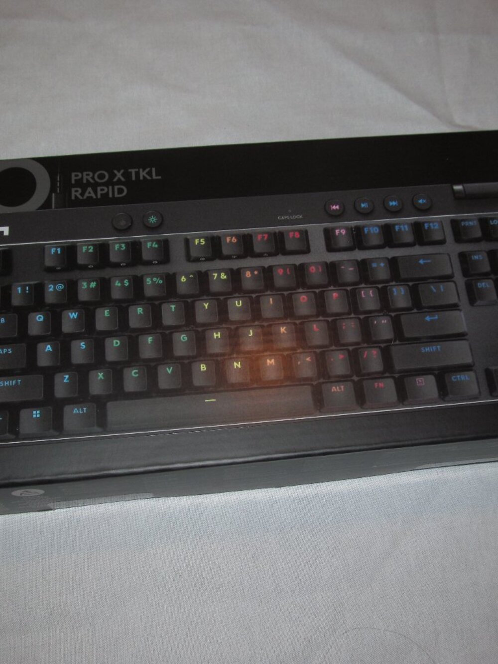 Logitech PRO X TKL RAPID Gaming Keyboard NEW SEALED Black Wired LED Illuminated